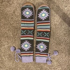 Knit house slippers